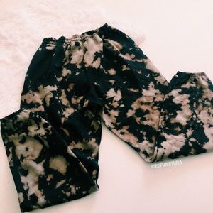 Tie Dye Bleach Sweatpants